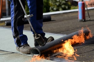 Flachdach Flemmen Sanierung Trocknen Bitumendach